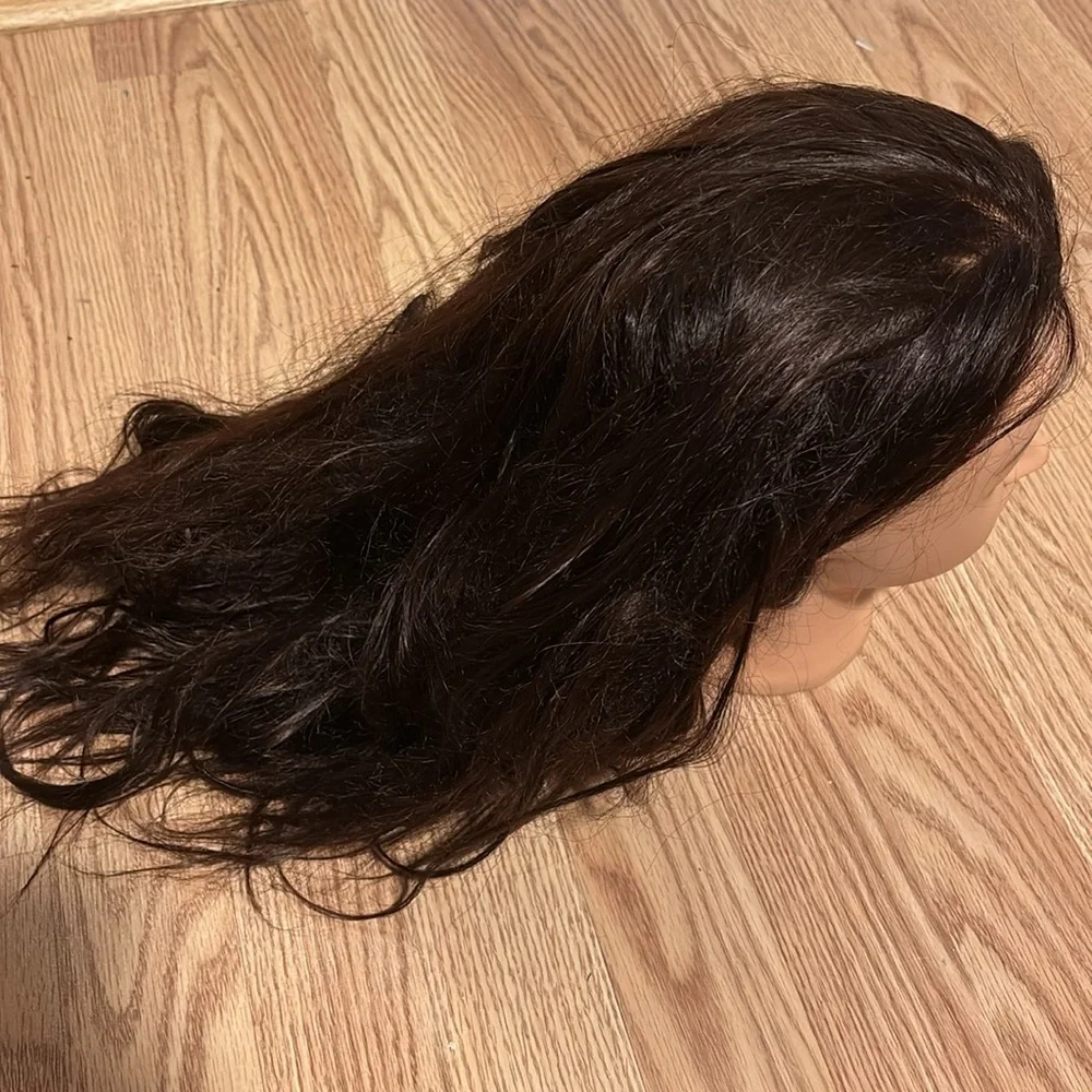 Dark Brown Long Wavy Women's Wig - Classic Style